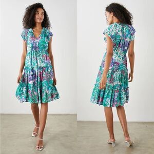 Rails Juni Gardenia Floral Dress Small NWT